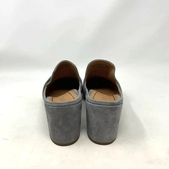 Vionic Plaza Presley Heeled Mules Gray Suede Size‎ US 8.5 - Picture 4 of 8